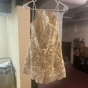 Gold Romper.